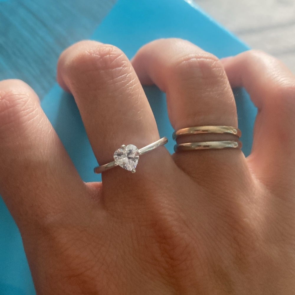sterling silver heart ring